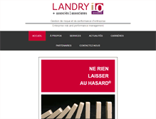 Tablet Screenshot of landryconsulting.com